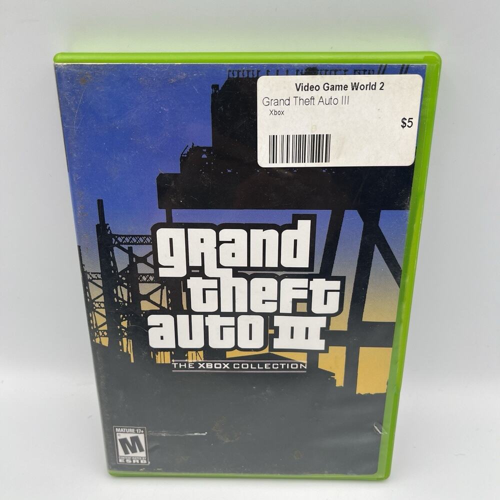 Grand Theft Auto III Xbox Complete In Box